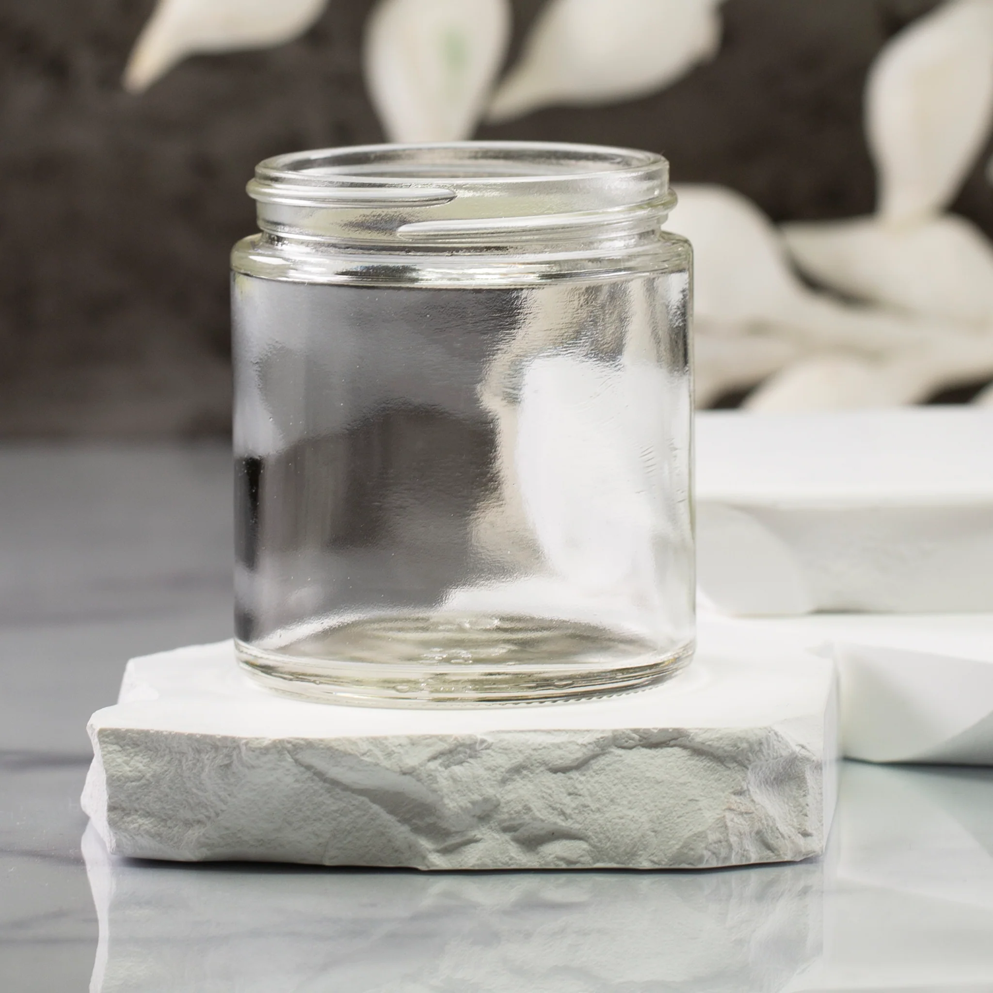 4 oz Clear Glass Jar with 58-400 Neck - Image 2