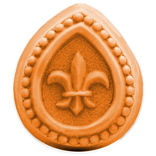 Fleur de Lis Teardrop Guest Milky Way Soap Mold