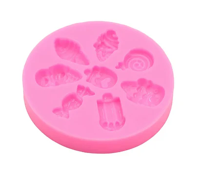 Ice Cream Mini Embed Silicone Mold - 8 Cavity
