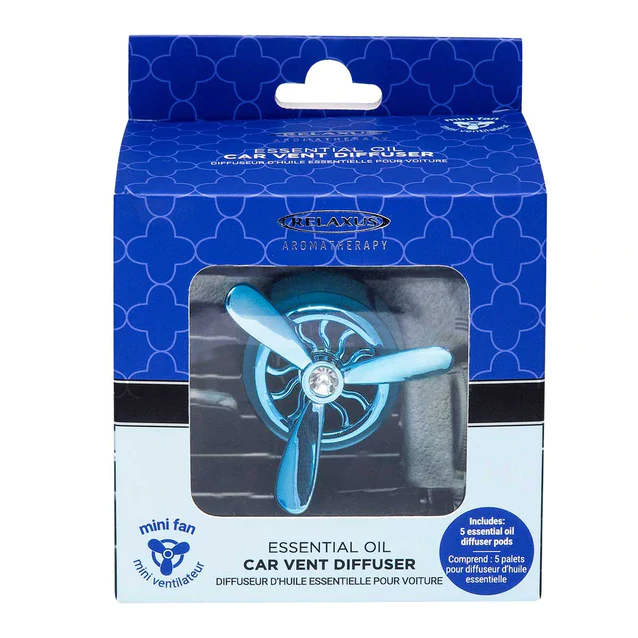 Metallic Blue Fan Style Car Vent Diffuser