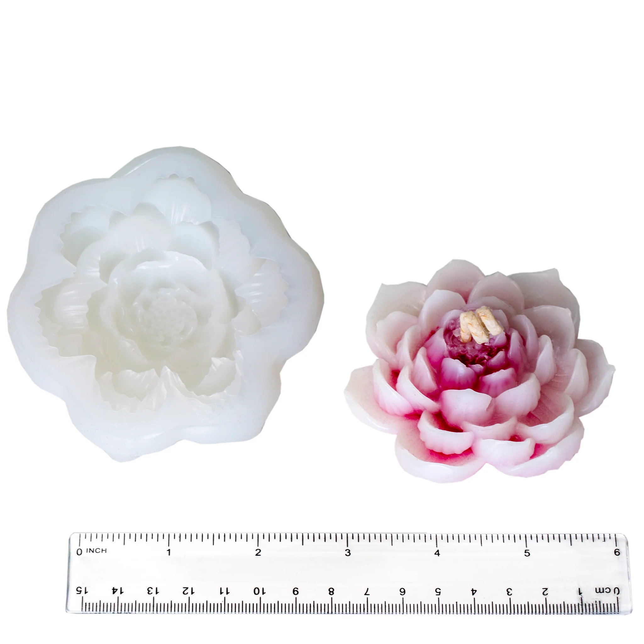 Large Lotus Flower 3D Silicone Mold