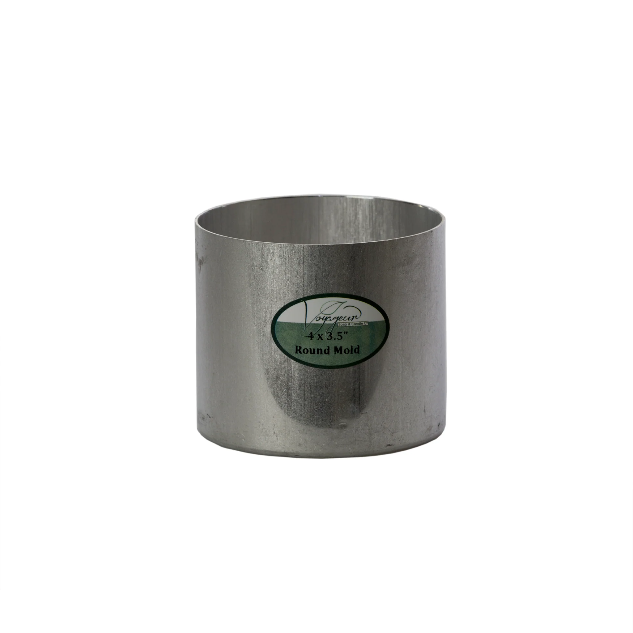 Round Metal Candle Mold 4 x 3.5"