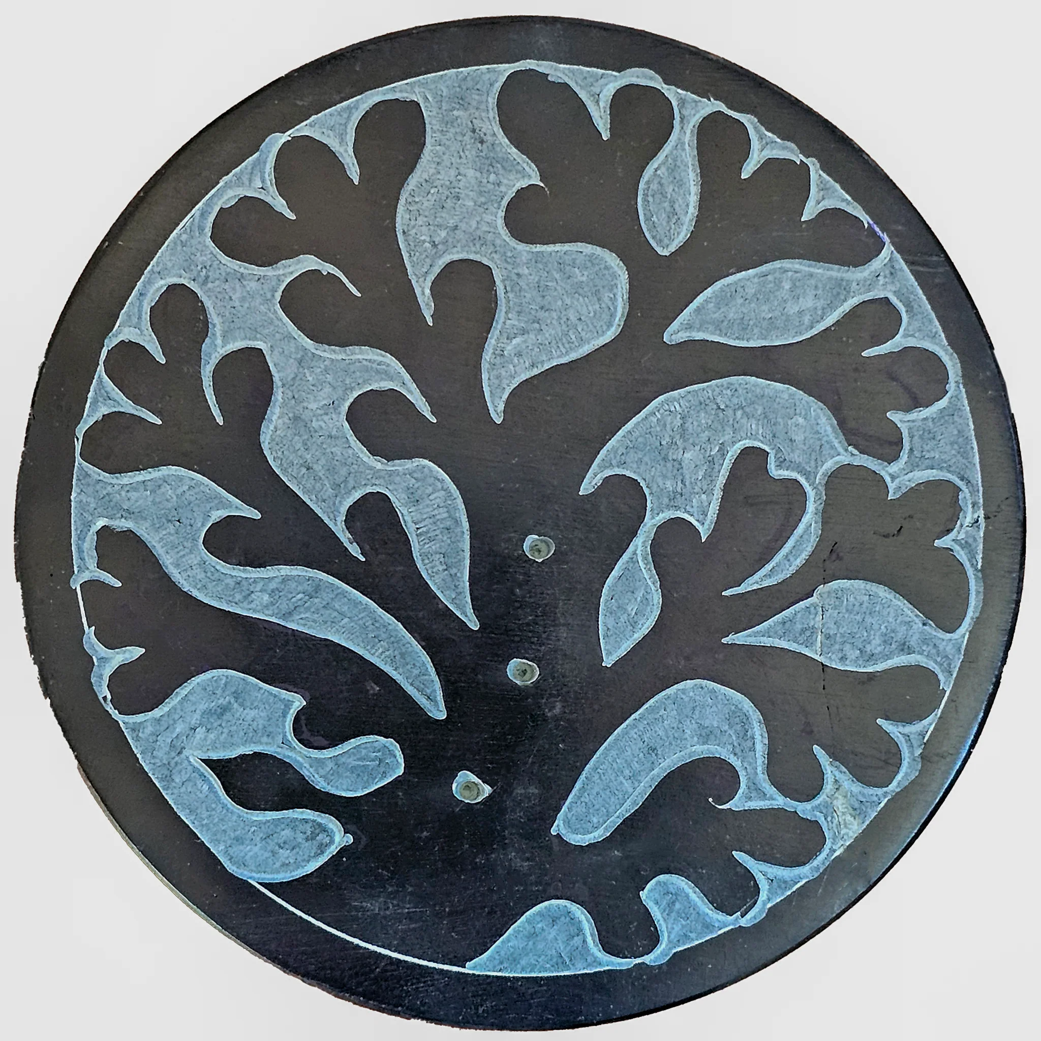 Soapstone Round Incense Holder - Tree of Life - Image 2