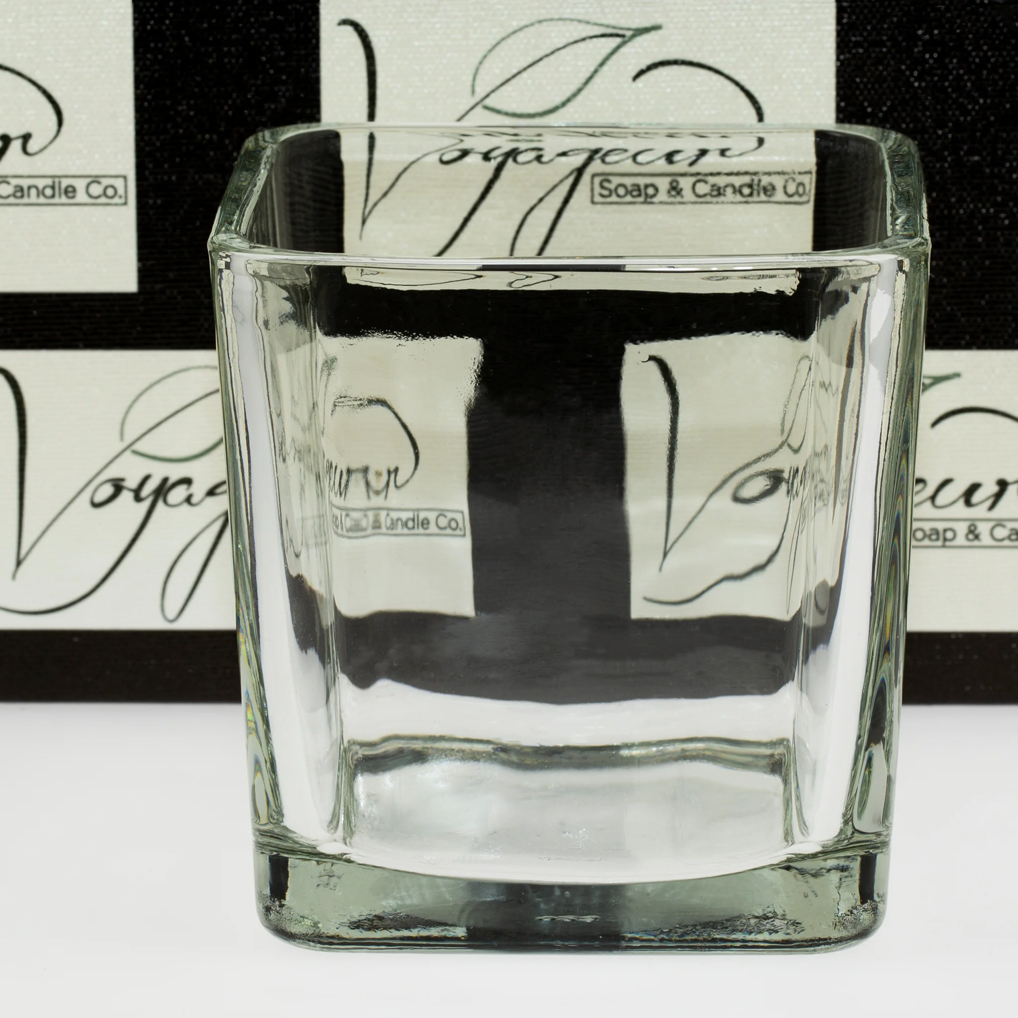 Square Candle Glass 4" x 4" - Image 2