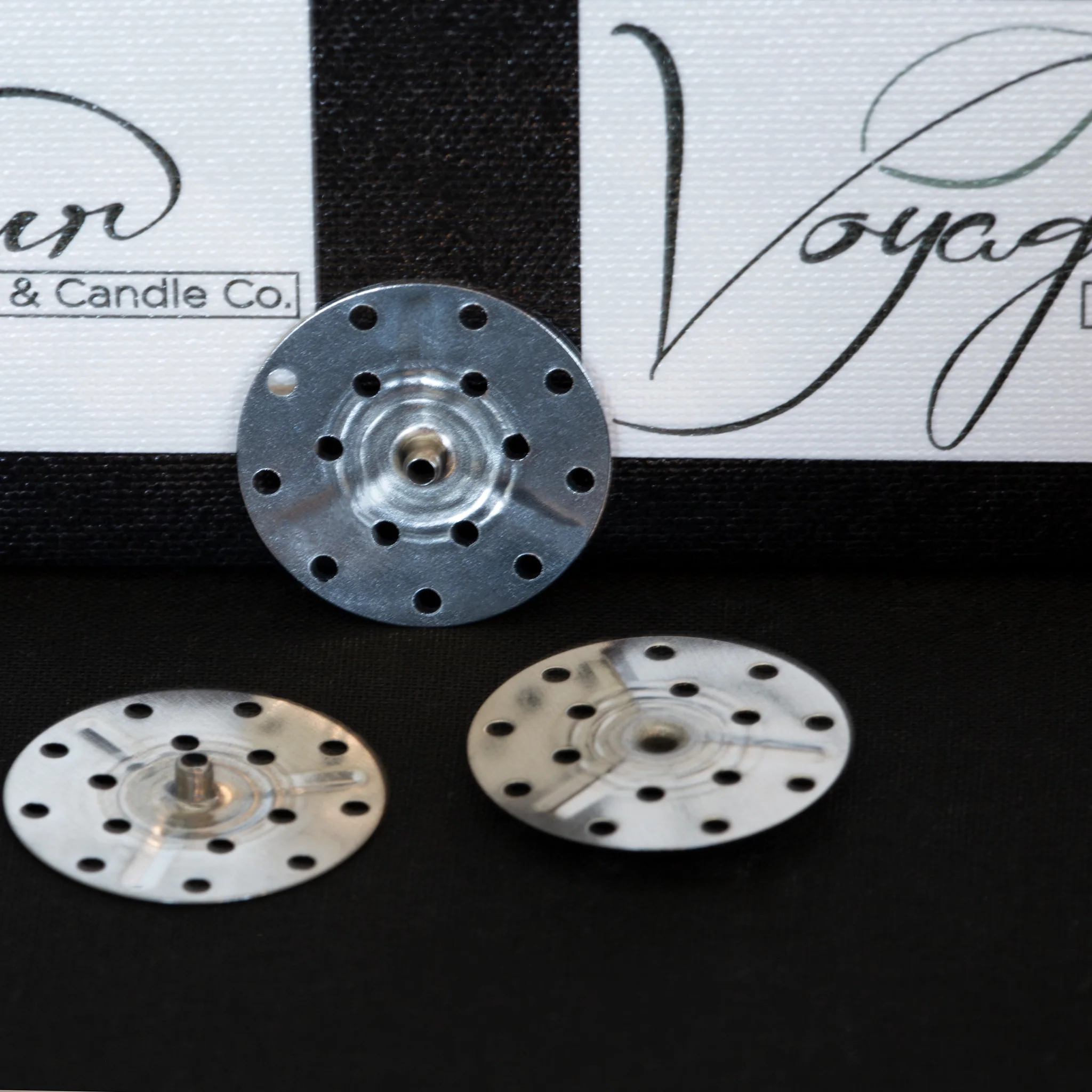 Votive Metal Wick Tabs - Self Centering